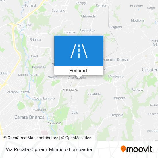 Mappa Via Renata Cipriani