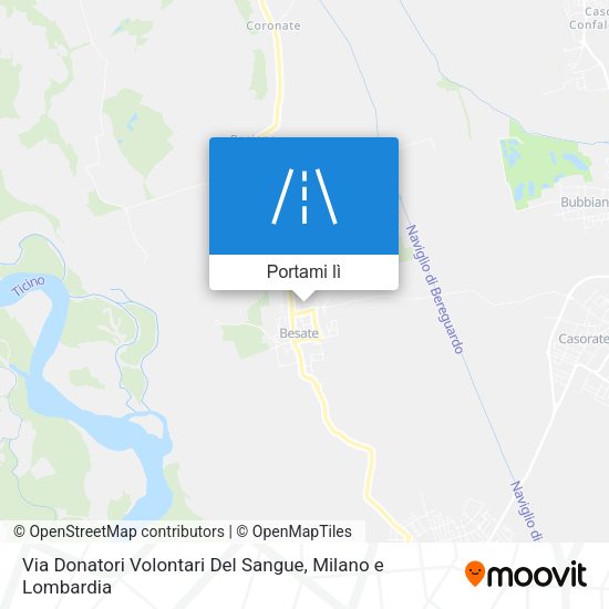 Mappa Via Donatori Volontari Del Sangue