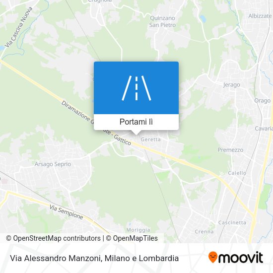 Mappa Via Alessandro Manzoni