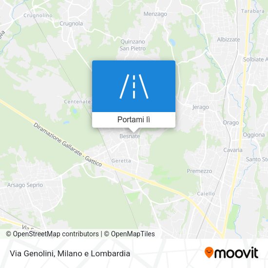 Mappa Via Genolini