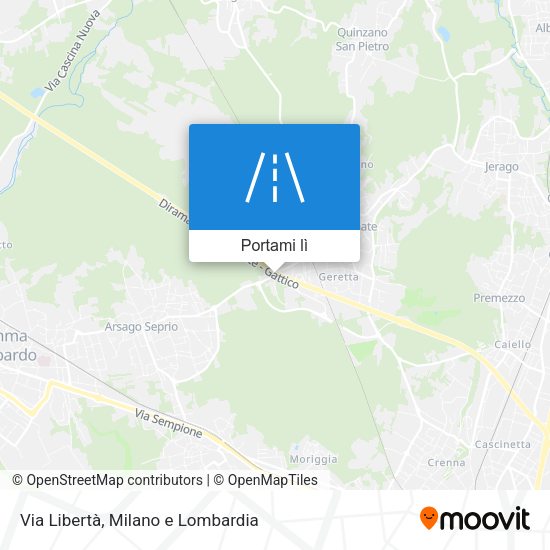 Mappa Via Libertà