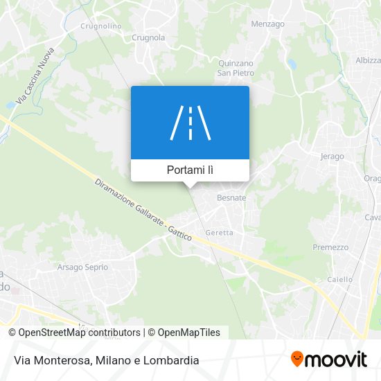 Mappa Via Monterosa