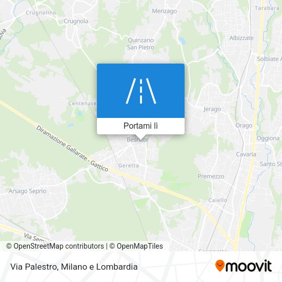 Mappa Via Palestro