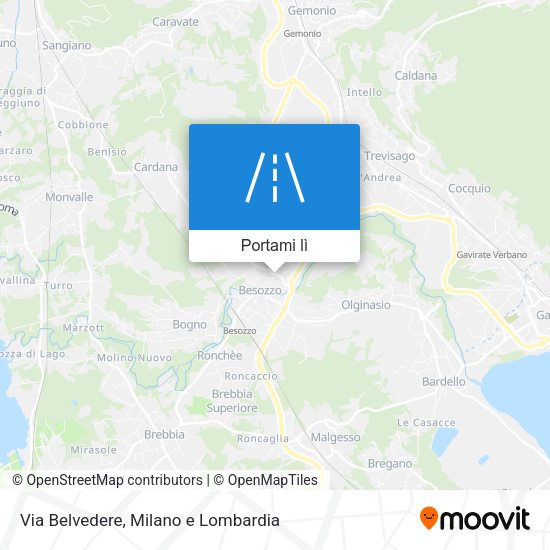 Mappa Via Belvedere