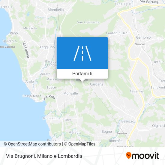 Mappa Via Brugnoni