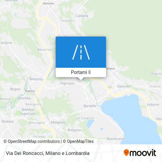 Mappa Via Dei Roncacci