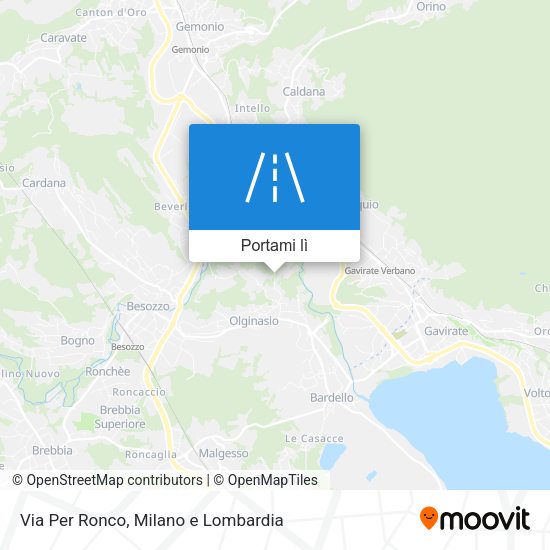 Mappa Via Per Ronco
