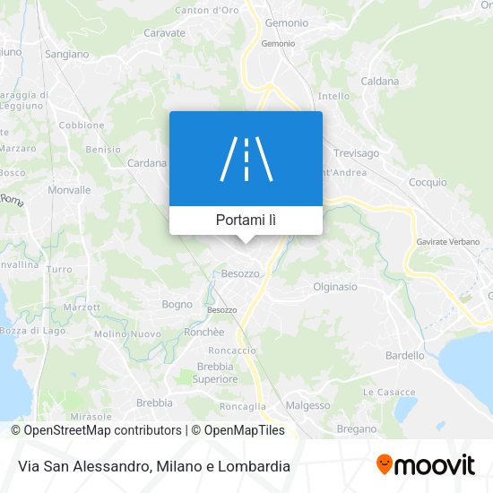Mappa Via San Alessandro