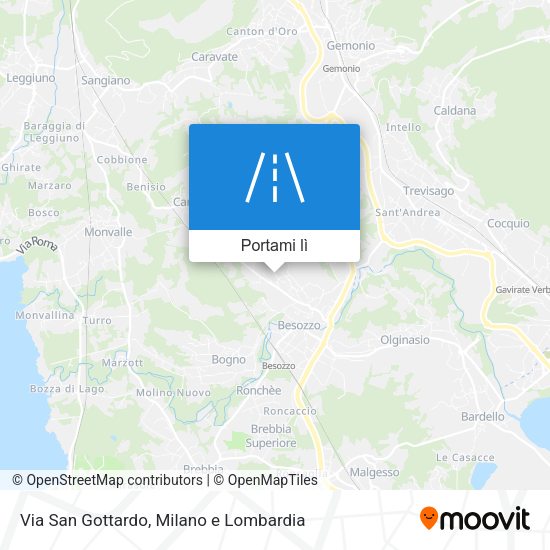 Mappa Via San Gottardo