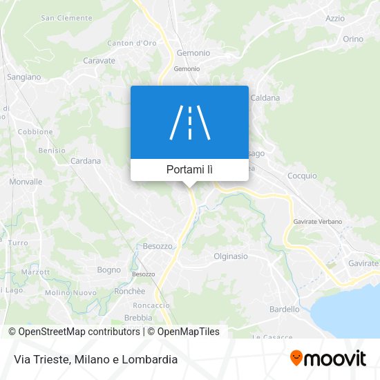 Mappa Via Trieste