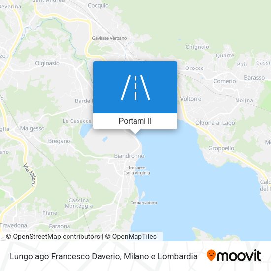 Mappa Lungolago Francesco Daverio