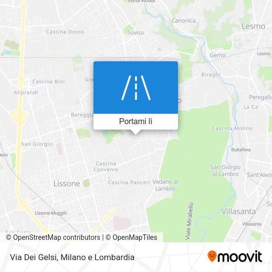Mappa Via Dei Gelsi