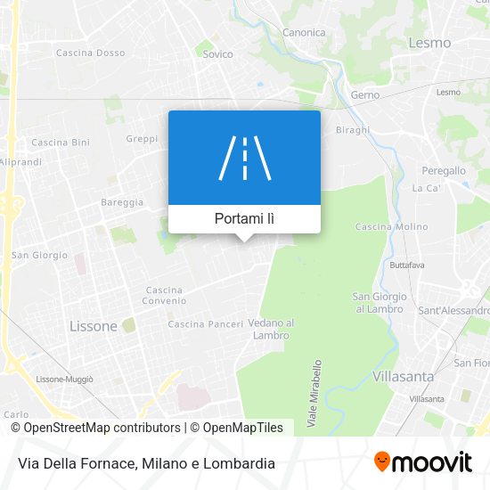 Mappa Via Della Fornace