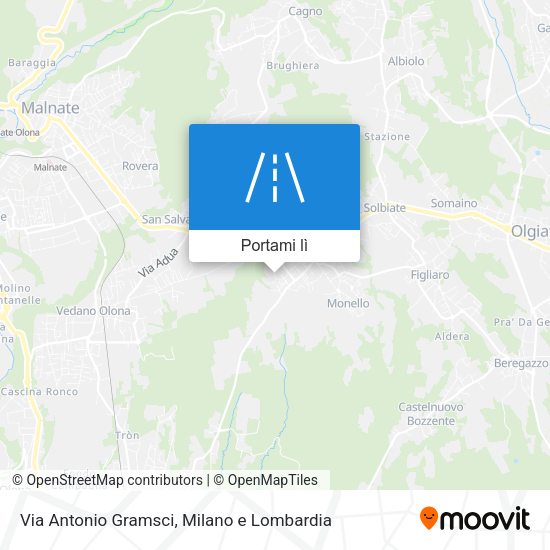 Mappa Via Antonio Gramsci