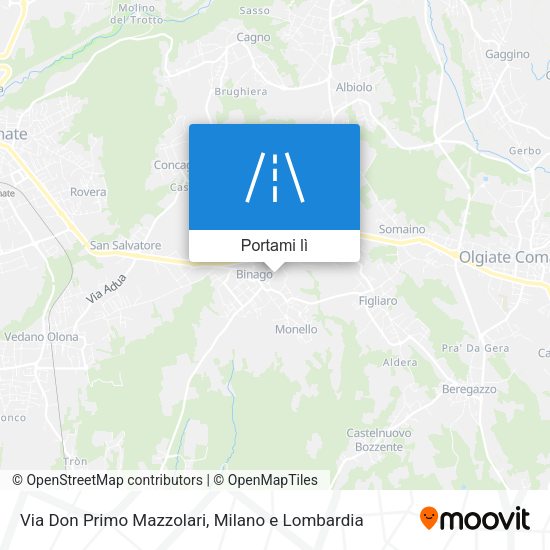 Mappa Via Don Primo Mazzolari