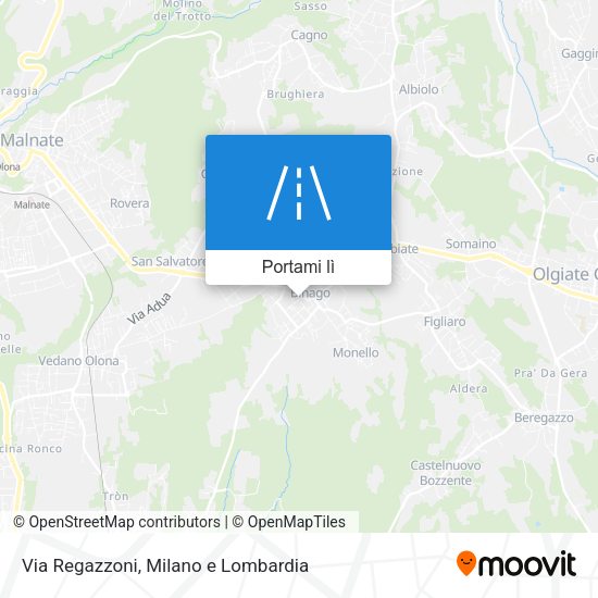 Mappa Via Regazzoni