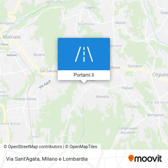 Mappa Via Sant'Agata