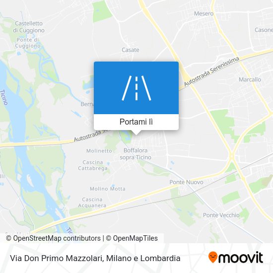 Mappa Via Don Primo Mazzolari
