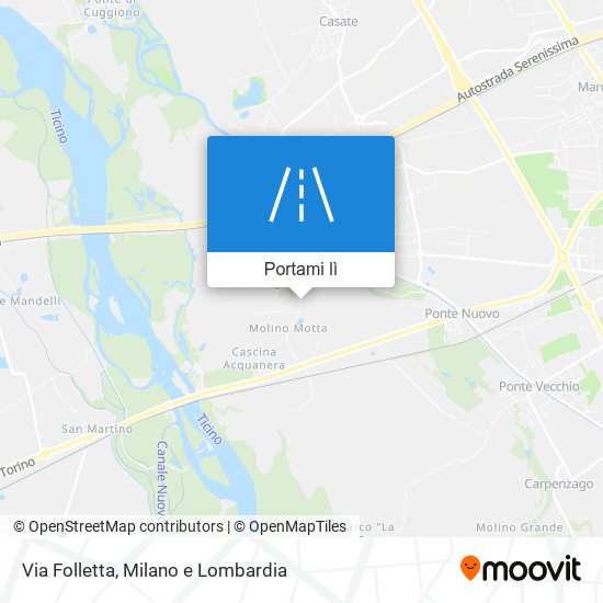Mappa Via Folletta
