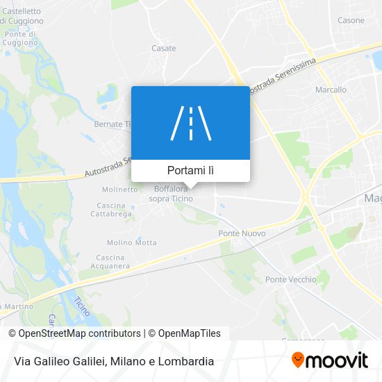 Mappa Via Galileo Galilei