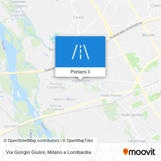 Mappa Via Giorgio Giulini