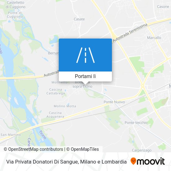 Mappa Via Privata Donatori Di Sangue