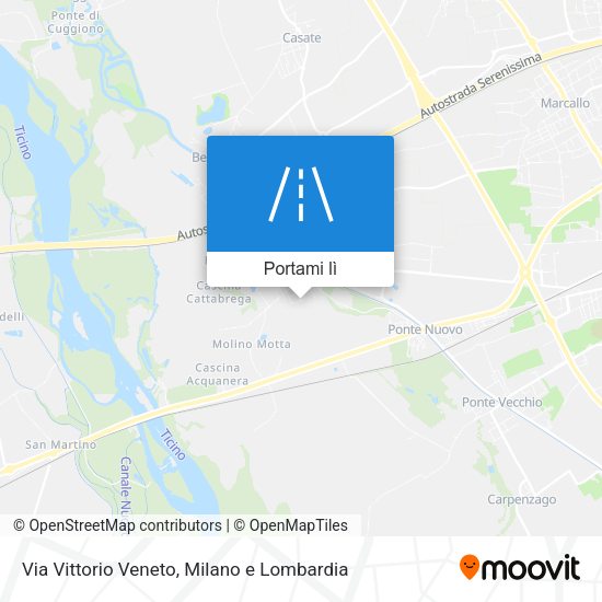 Mappa Via Vittorio Veneto