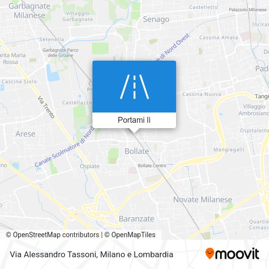 Mappa Via Alessandro Tassoni
