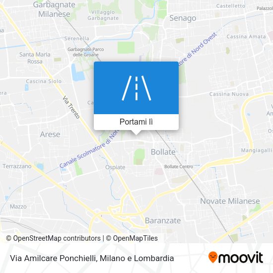 Mappa Via Amilcare Ponchielli