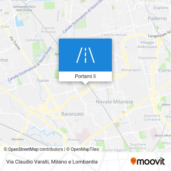 Mappa Via Claudio Varalli