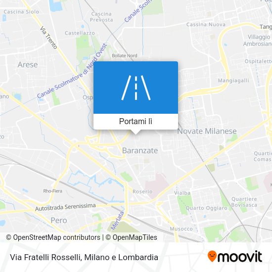 Mappa Via Fratelli Rosselli