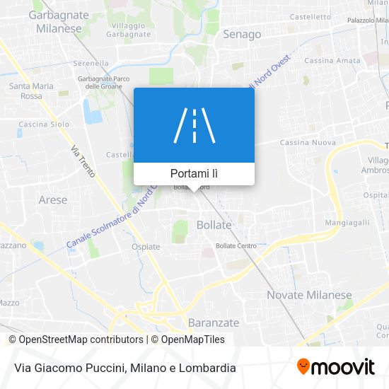 Mappa Via Giacomo Puccini