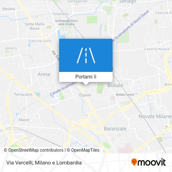 Mappa Via Vercelli