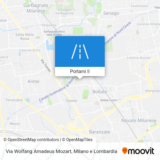Mappa Via Wolfang Amadeus Mozart