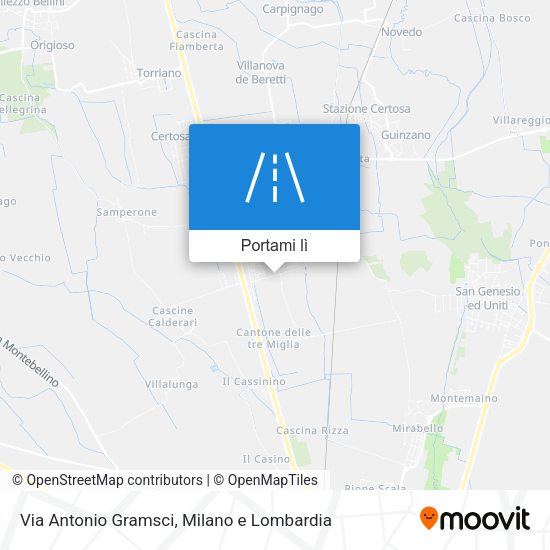 Mappa Via Antonio Gramsci