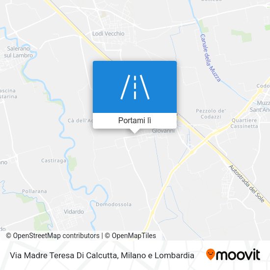 Mappa Via Madre Teresa Di Calcutta