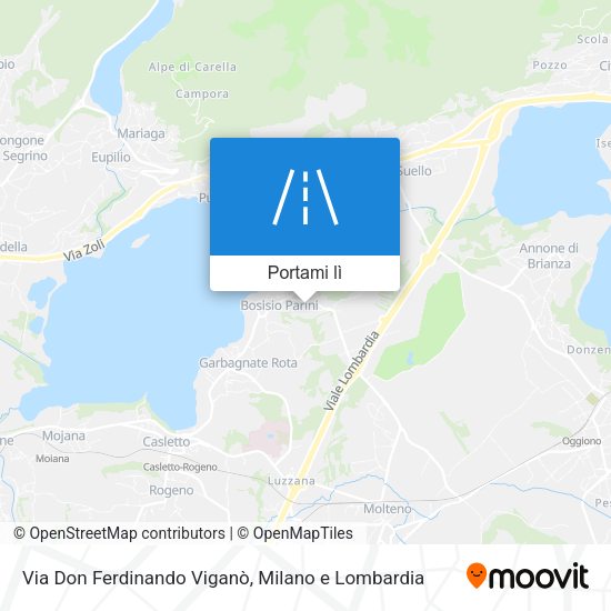 Mappa Via Don Ferdinando Viganò