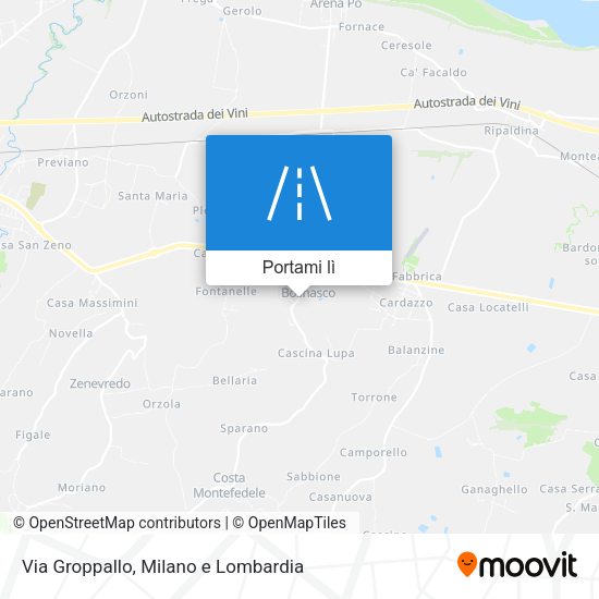 Mappa Via Groppallo