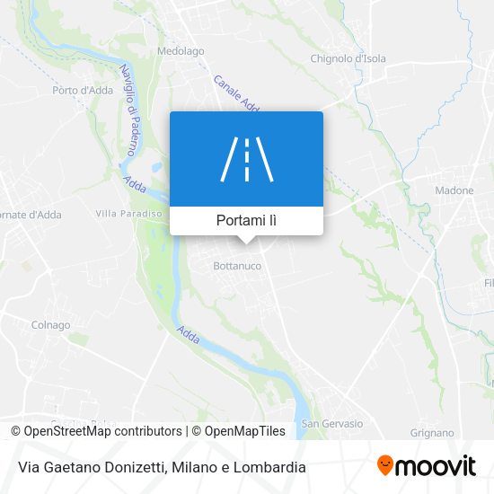 Mappa Via Gaetano Donizetti