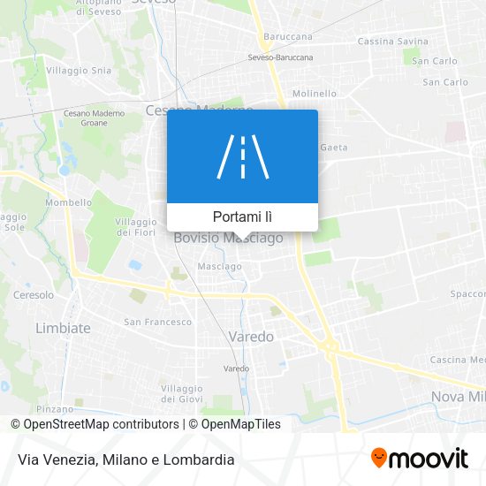 Mappa Via Venezia
