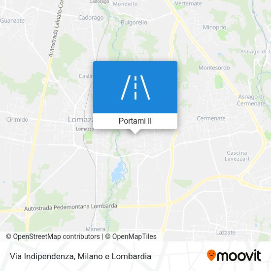 Mappa Via Indipendenza
