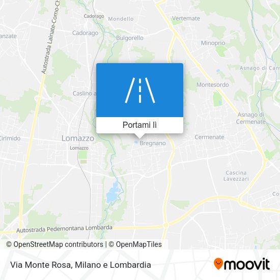 Mappa Via Monte Rosa