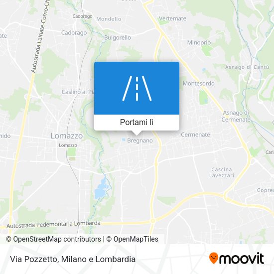 Mappa Via Pozzetto