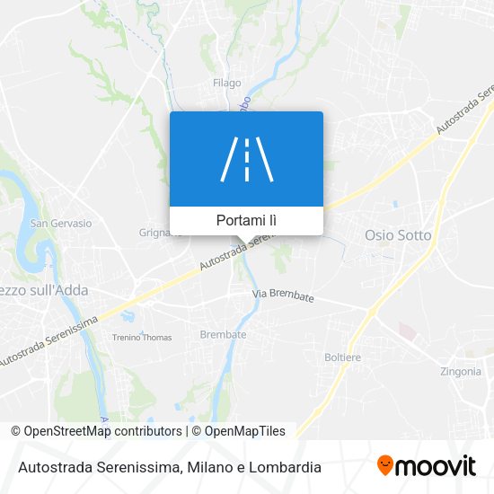 Mappa Autostrada Serenissima
