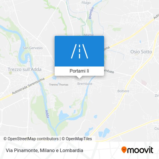 Mappa Via Pinamonte