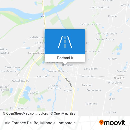 Mappa Via Fornace Del Bo