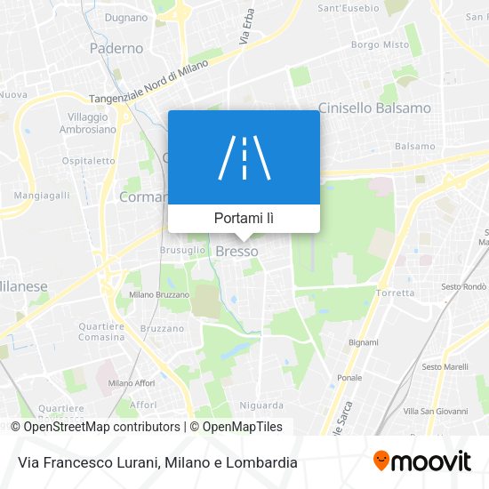 Mappa Via Francesco Lurani