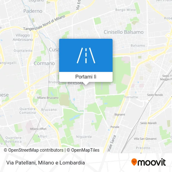Mappa Via Patellani