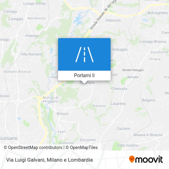 Mappa Via Luigi Galvani