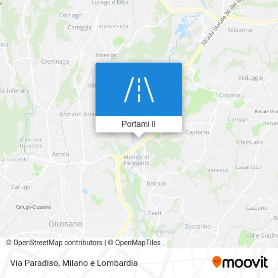 Mappa Via Paradiso